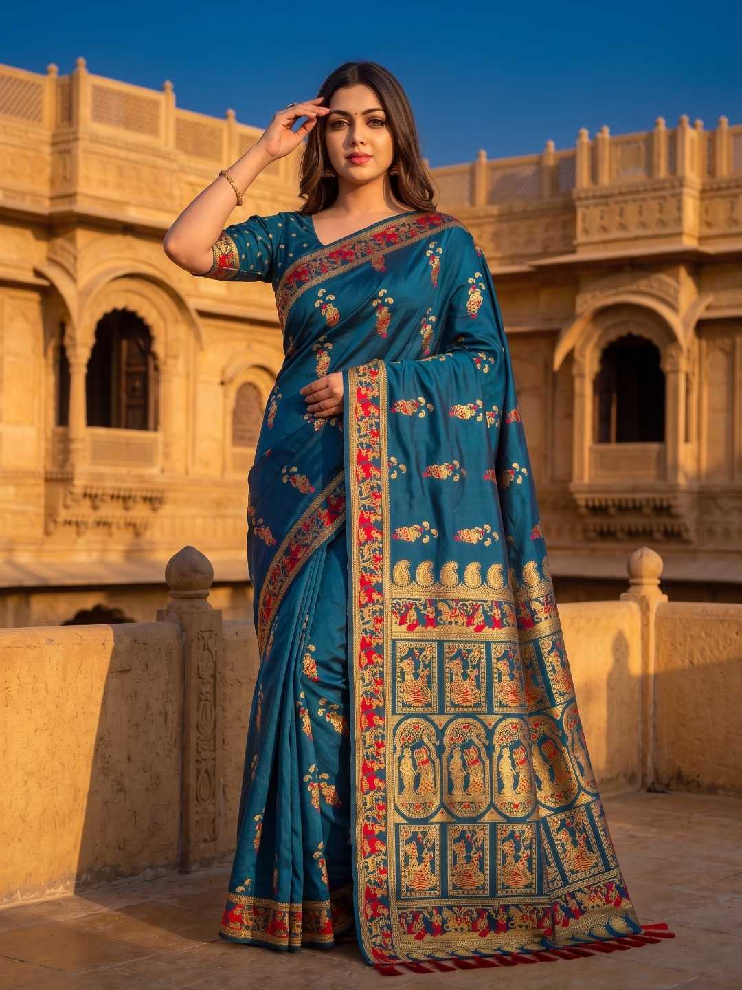 Baluchari Soft Silk Saree