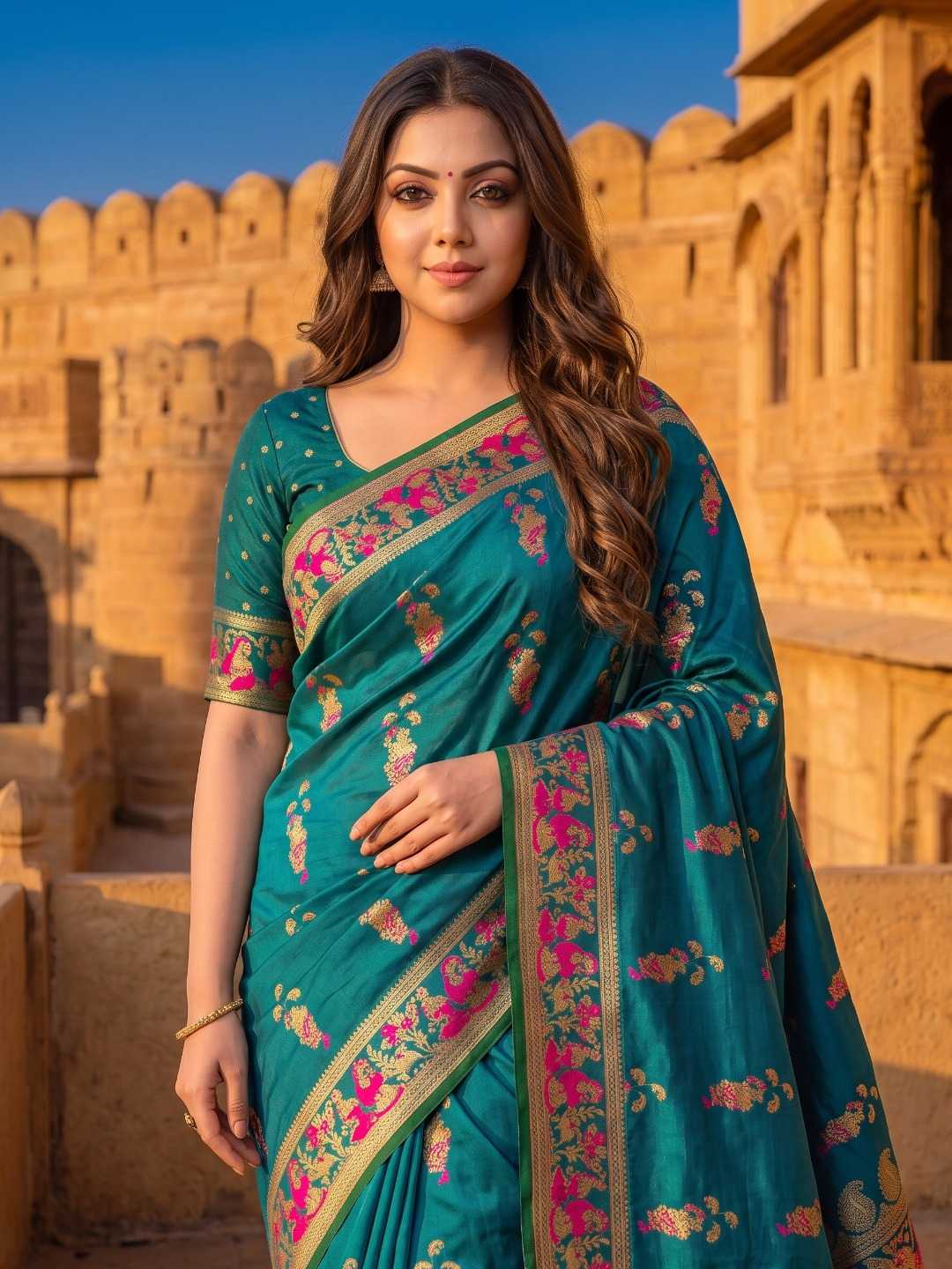 Baluchari Soft Silk Saree