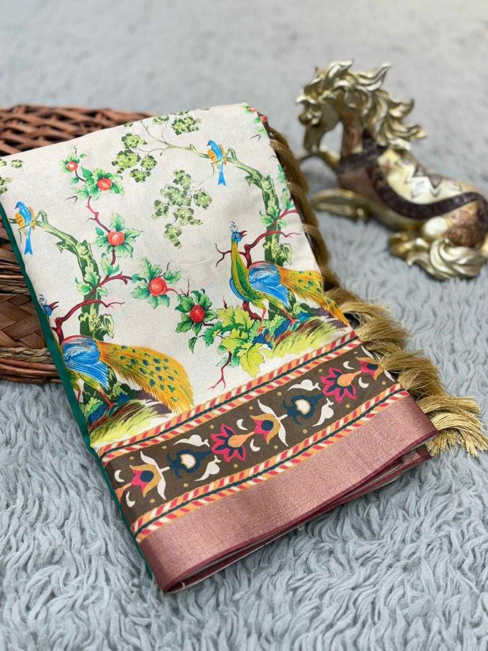 Kalamkari Soft Silk Saree