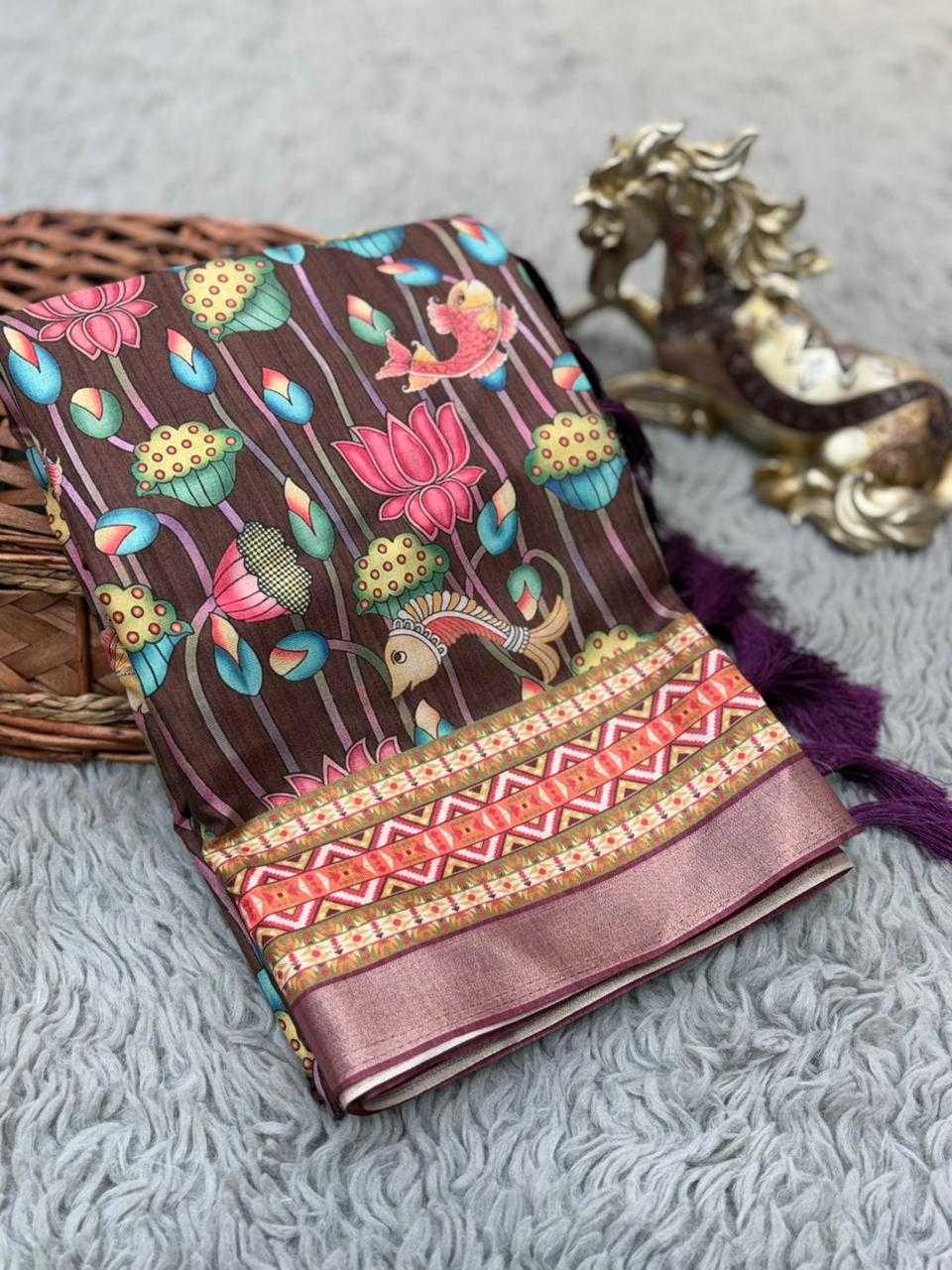 Kalamkari Soft Silk Saree