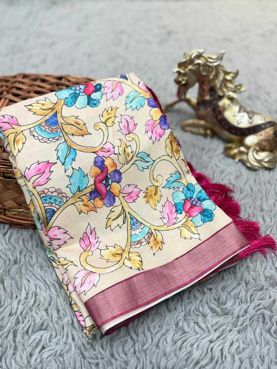 Kalamkari Soft Silk Saree
