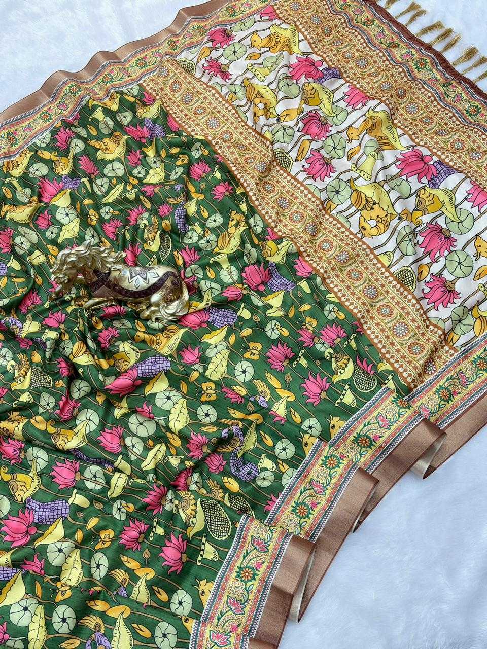 Kalamkari Soft Silk Saree