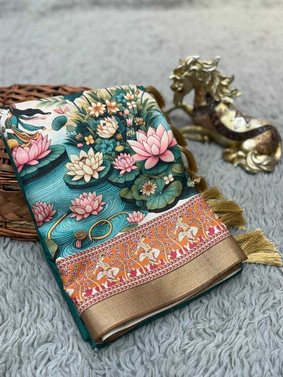 Kalamkari Soft Silk Saree