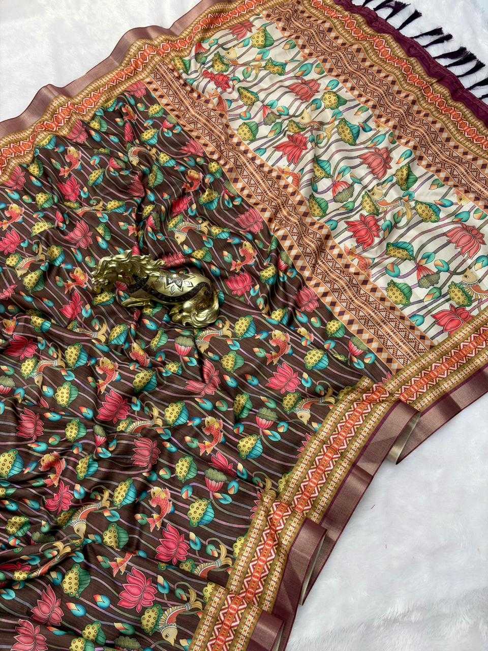 Kalamkari Soft Silk Saree