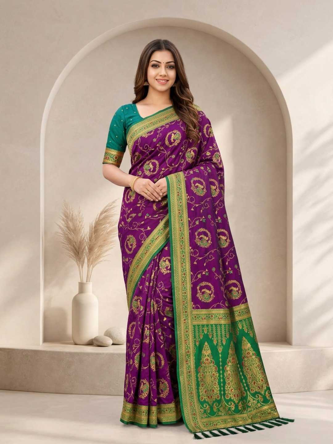 Mansi Banarasi Soft Silk Saree