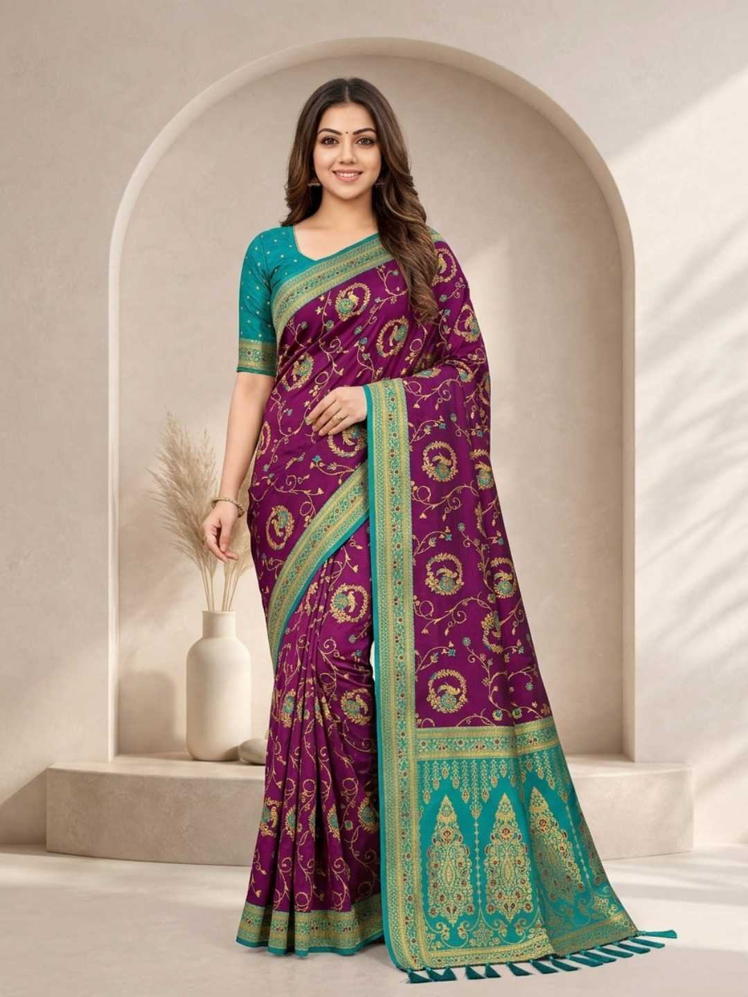 Mansi Banarasi Soft Silk Saree