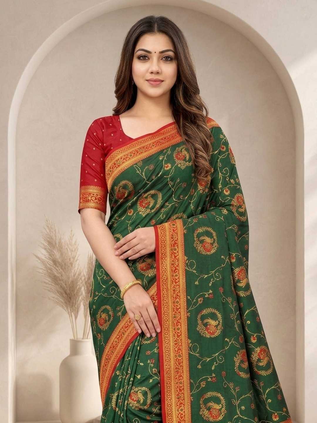 Mansi Banarasi Soft Silk Saree