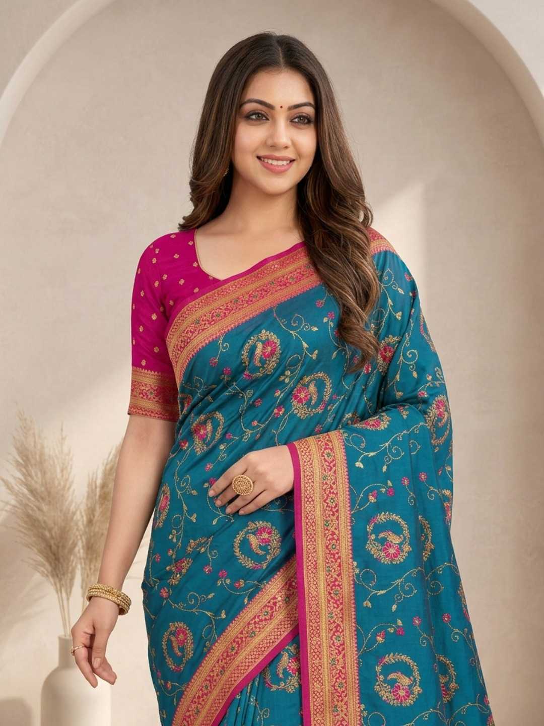 Mansi Banarasi Soft Silk Saree