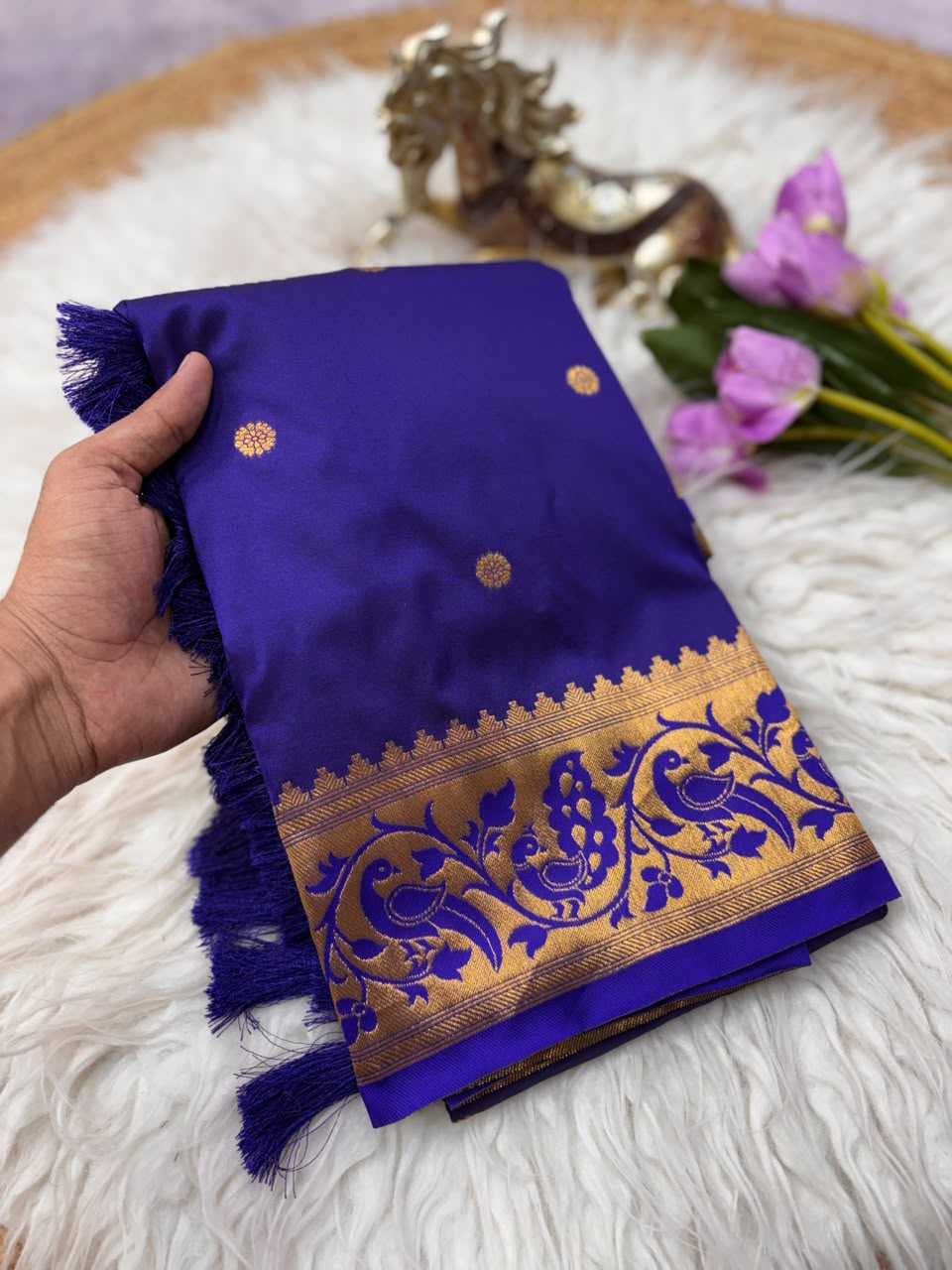 Morni Paithani Silk Soft Saree