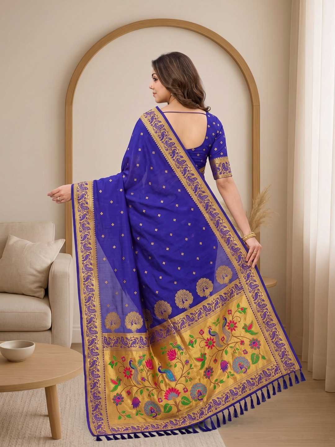 Morni Soft Silk Paithani Saree
