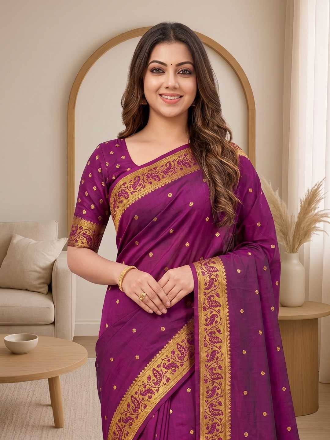Morni Soft Silk Paithani Saree