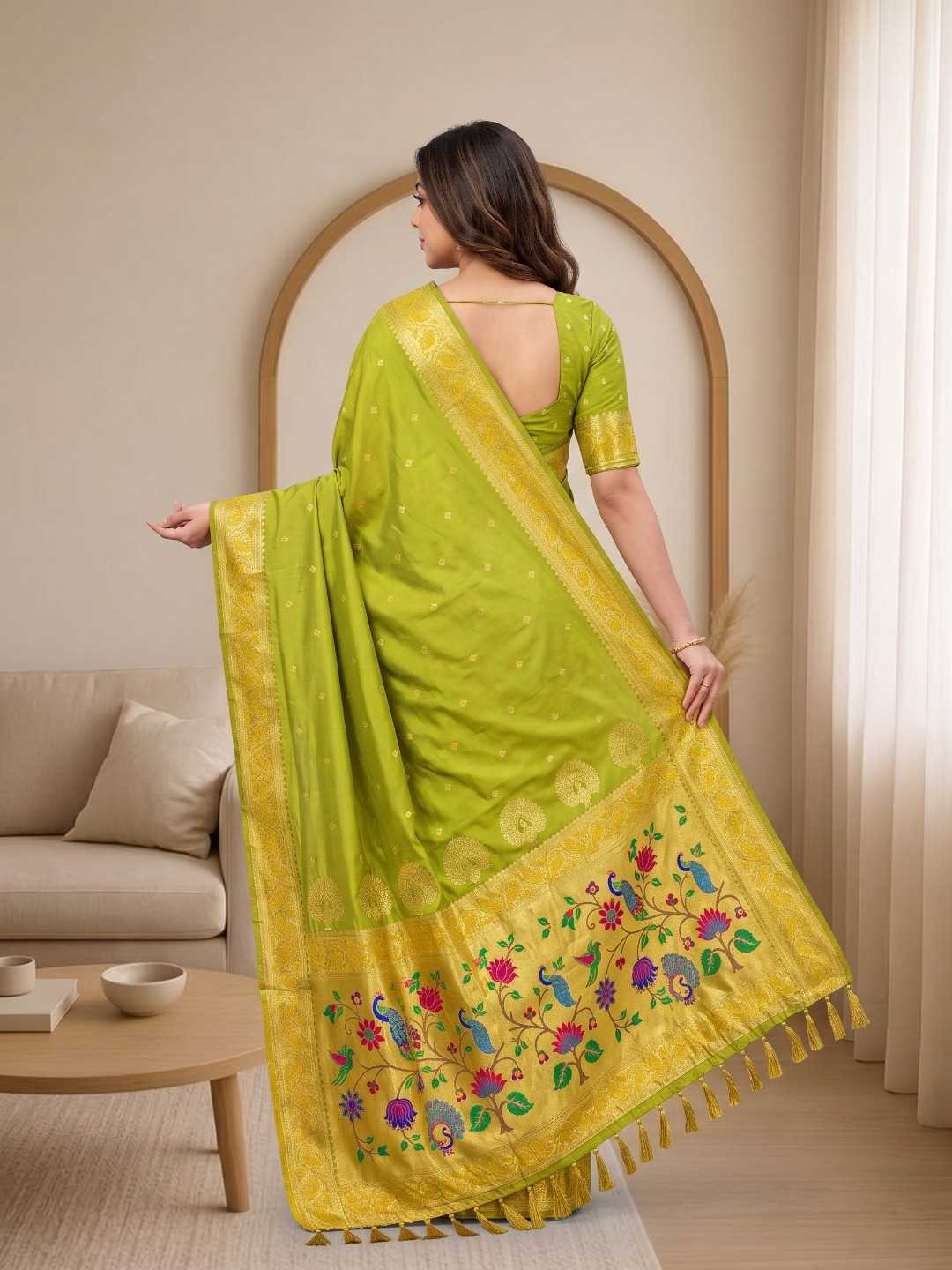Morni Soft Silk Paithani Saree