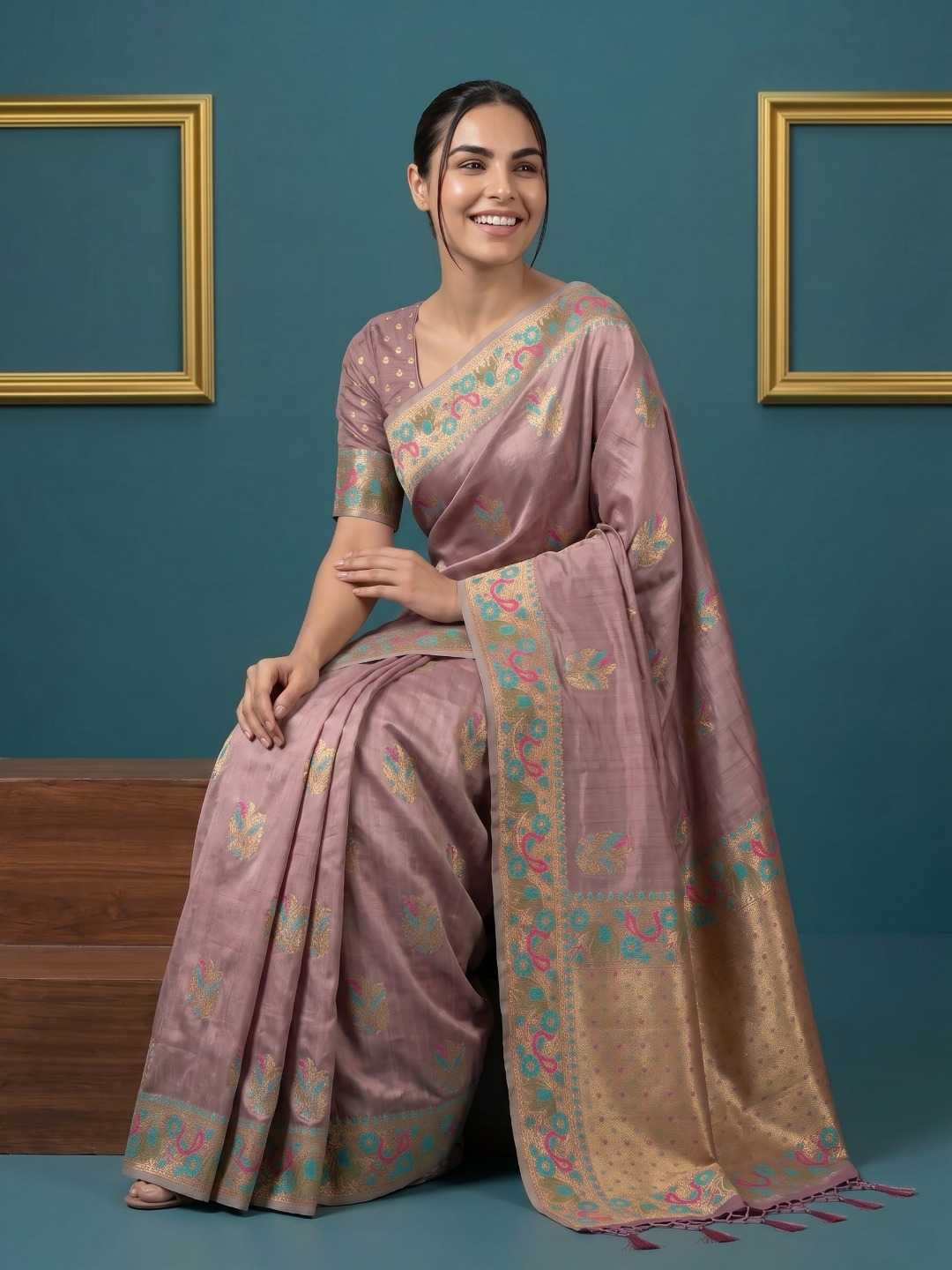 Palak Zari Silk Traditional Saree