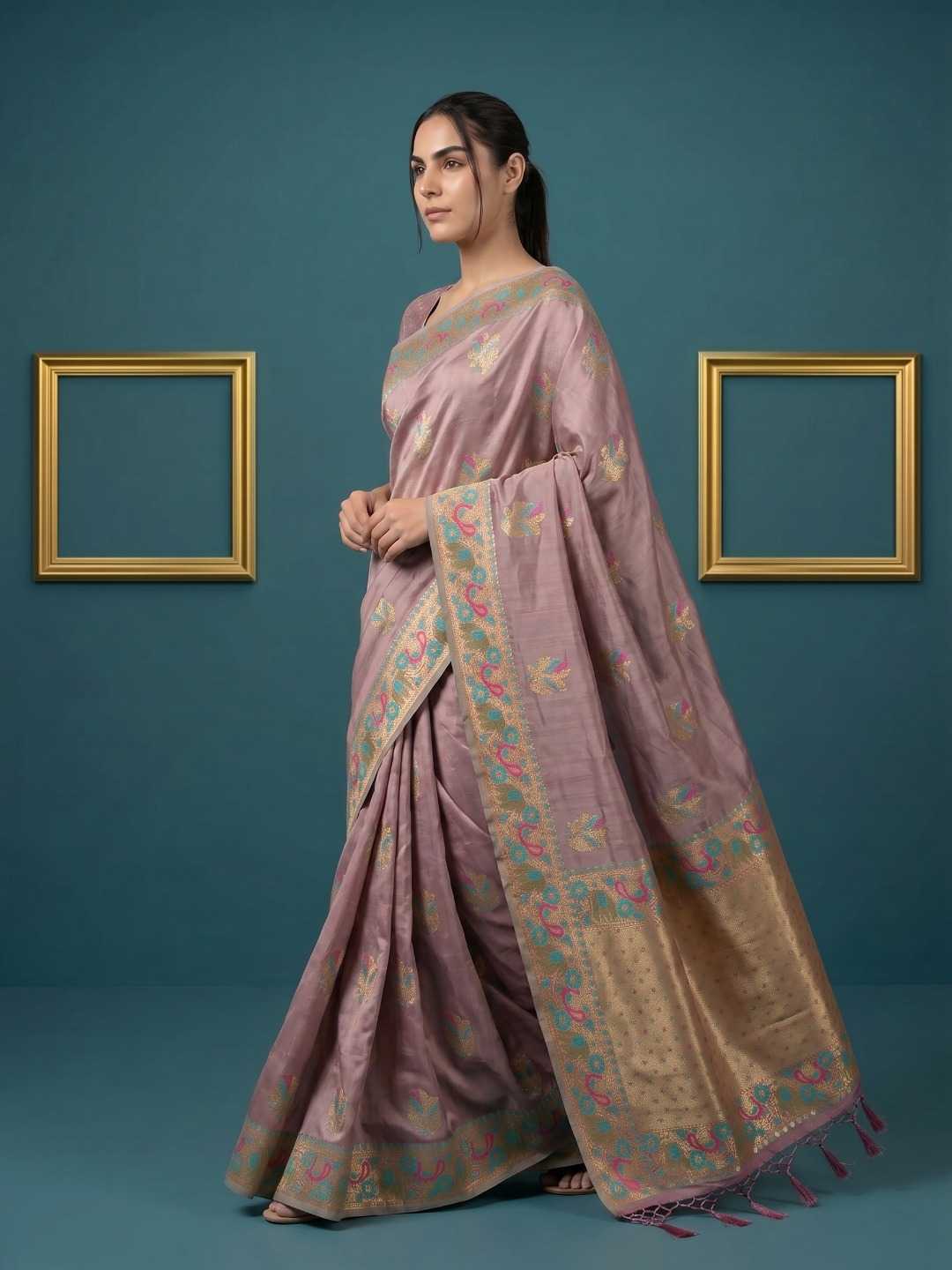 Palak Zari Silk Traditional Saree