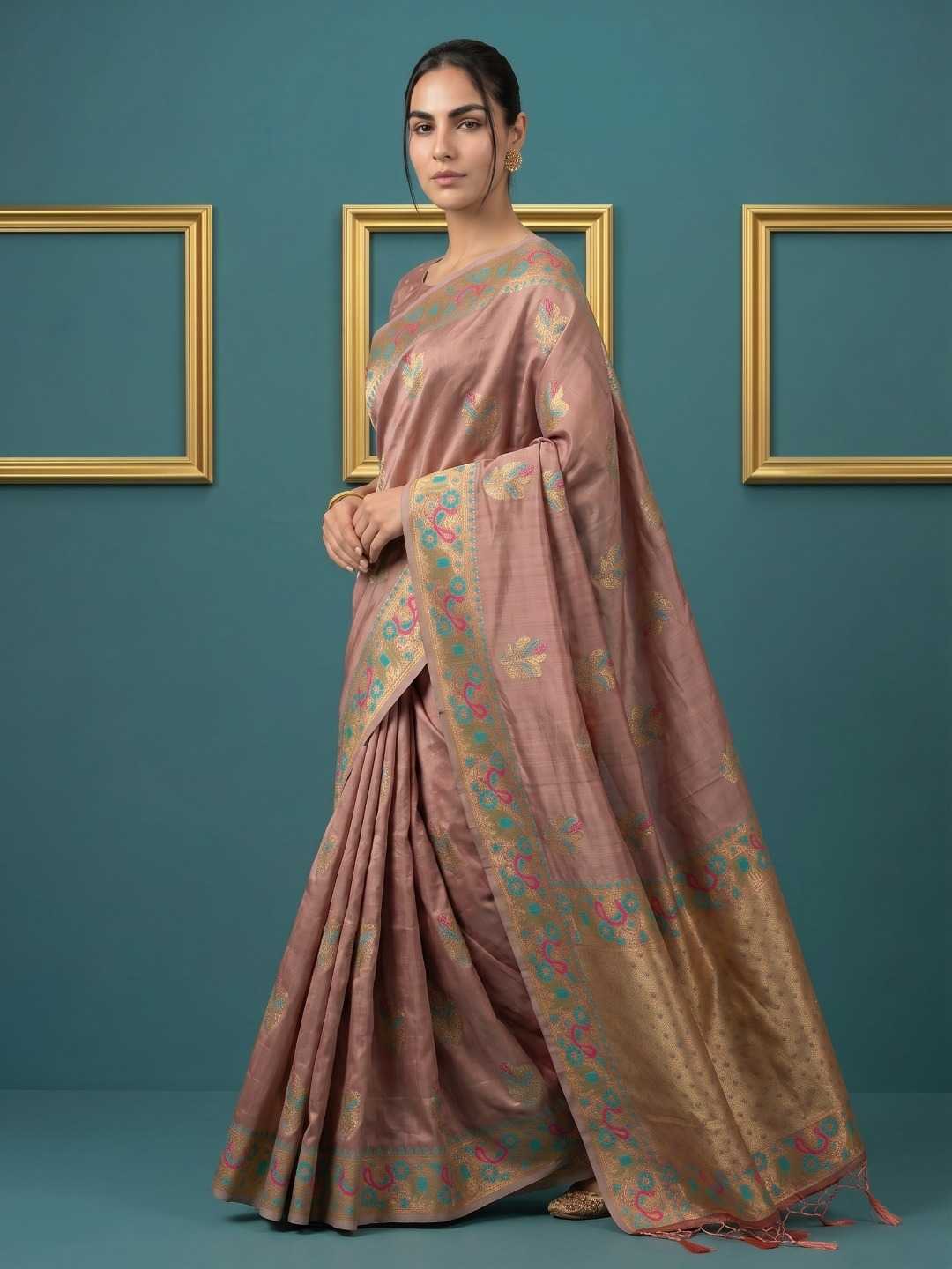 Palak Zari Silk Traditional Saree