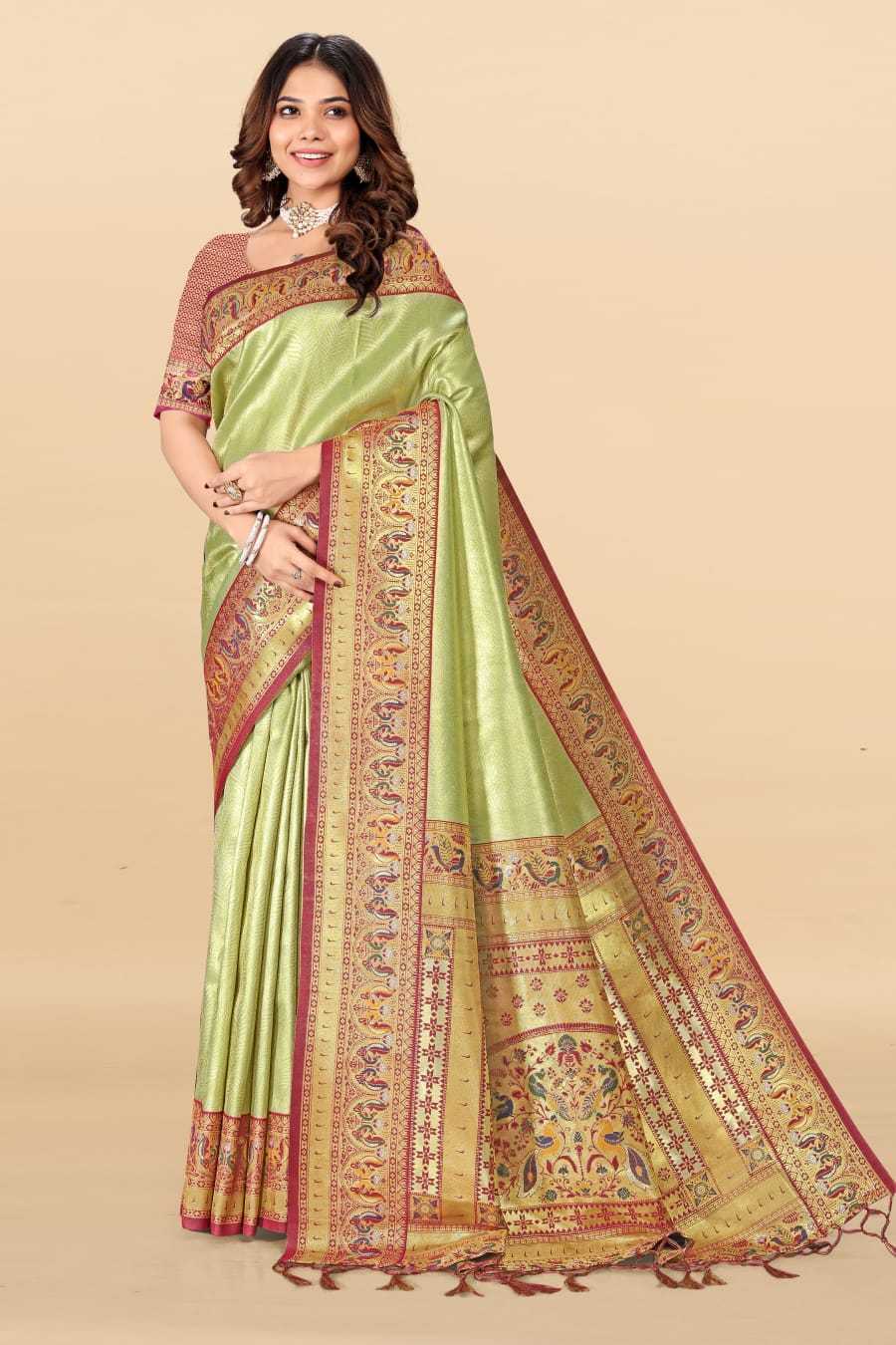 Pallavi Tissue Silk Paithani Saree