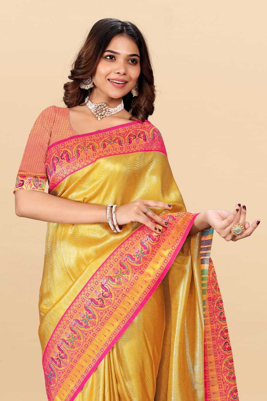 Pallavi Tissue Silk Paithani Saree