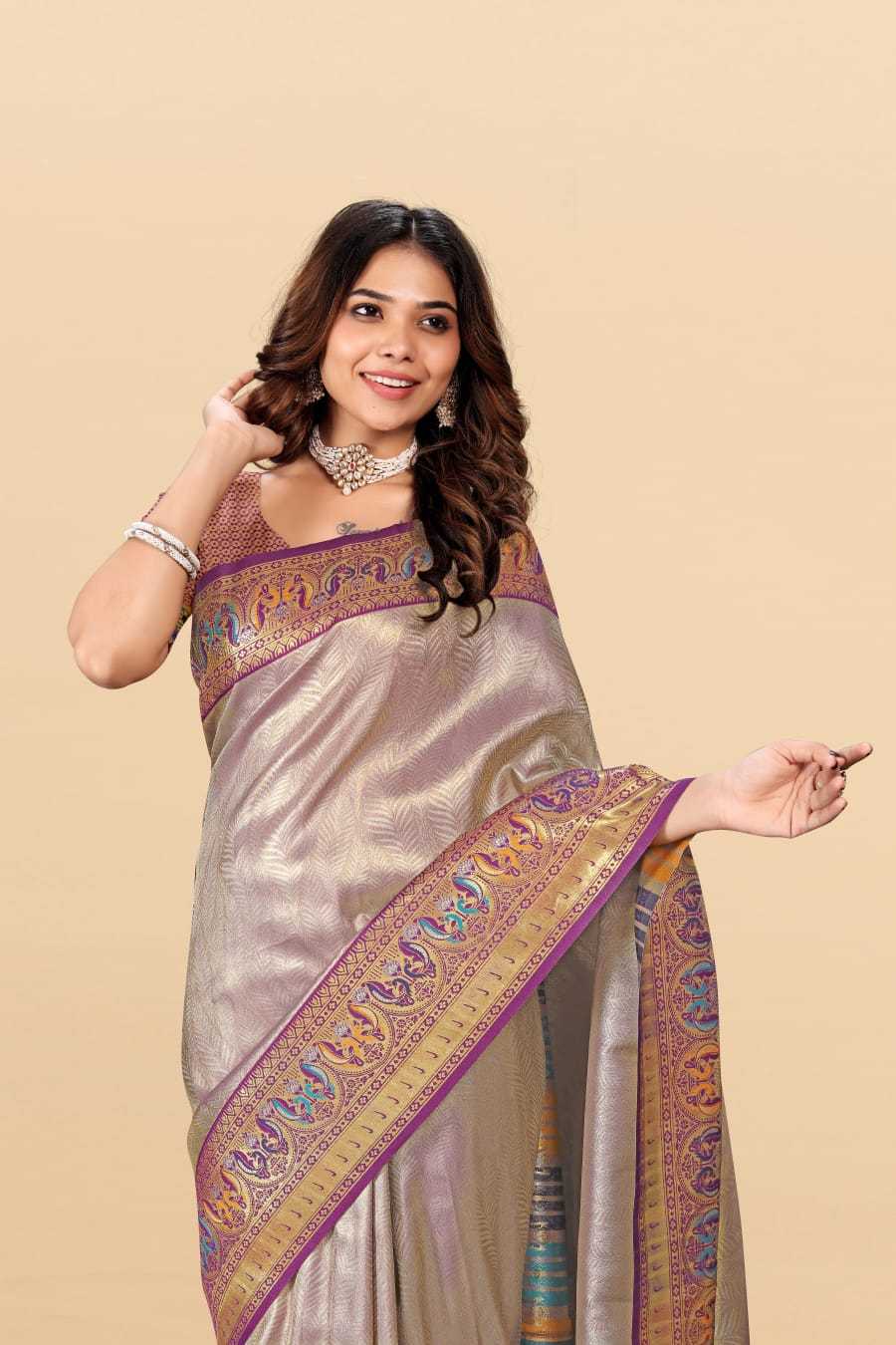 Pallavi Tissue Silk Paithani Saree