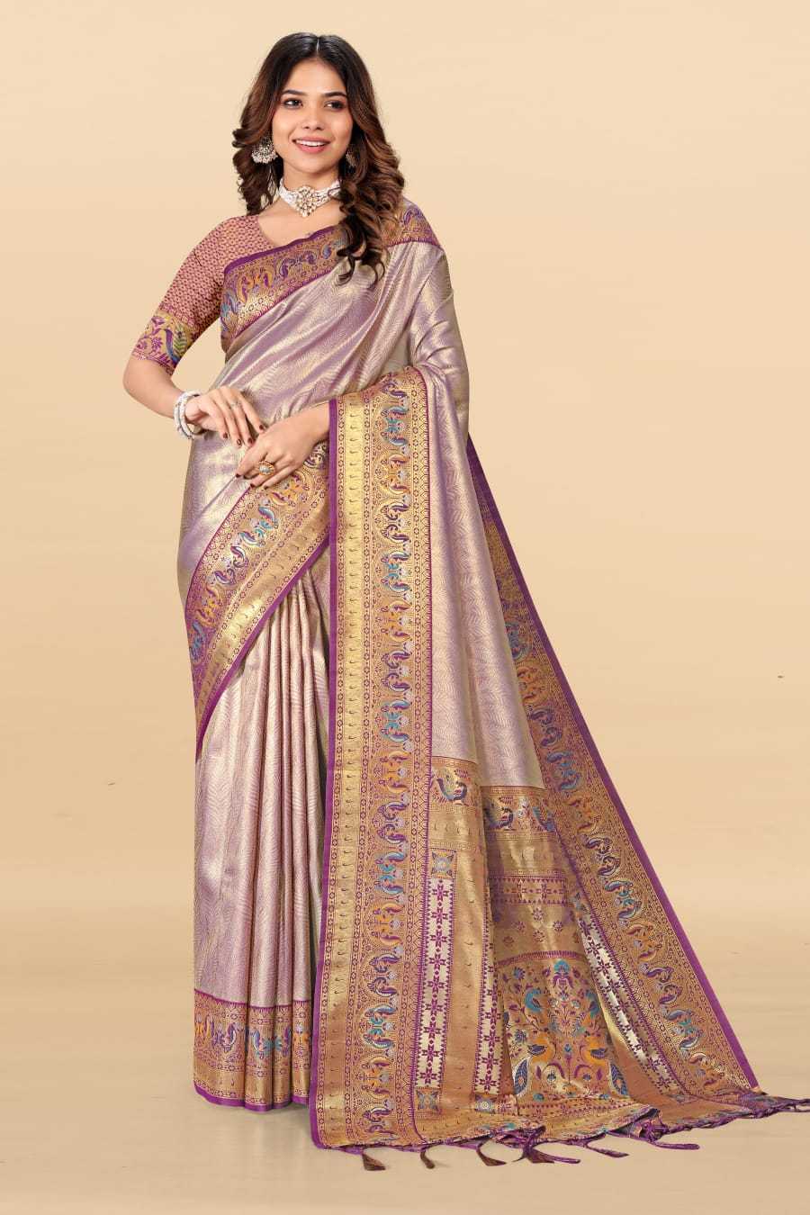 Pallavi Tissue Silk Paithani Saree