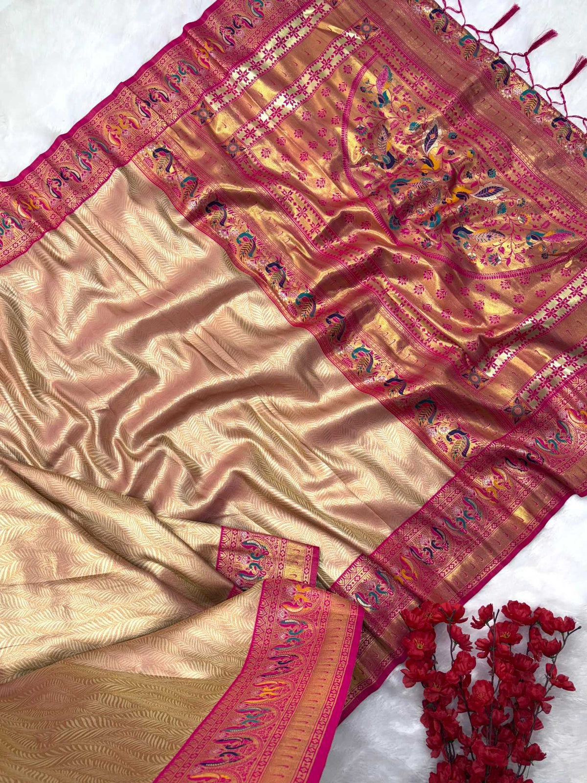 Pallavi Tissue Silk Paithani Saree