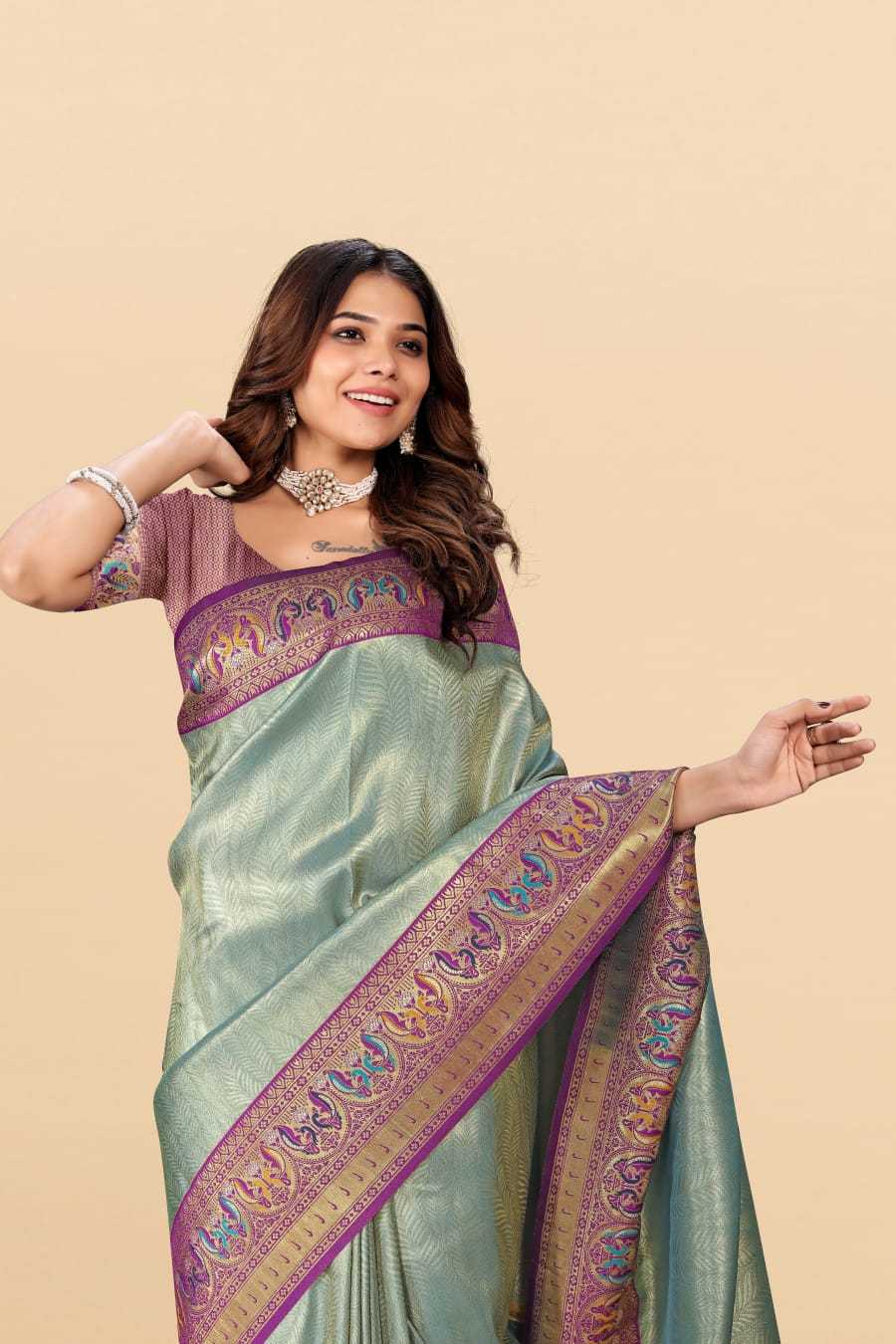 Pallavi Tissue Silk Paithani Saree