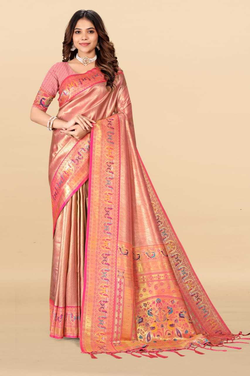 Pallavi Tissue Silk Paithani Saree