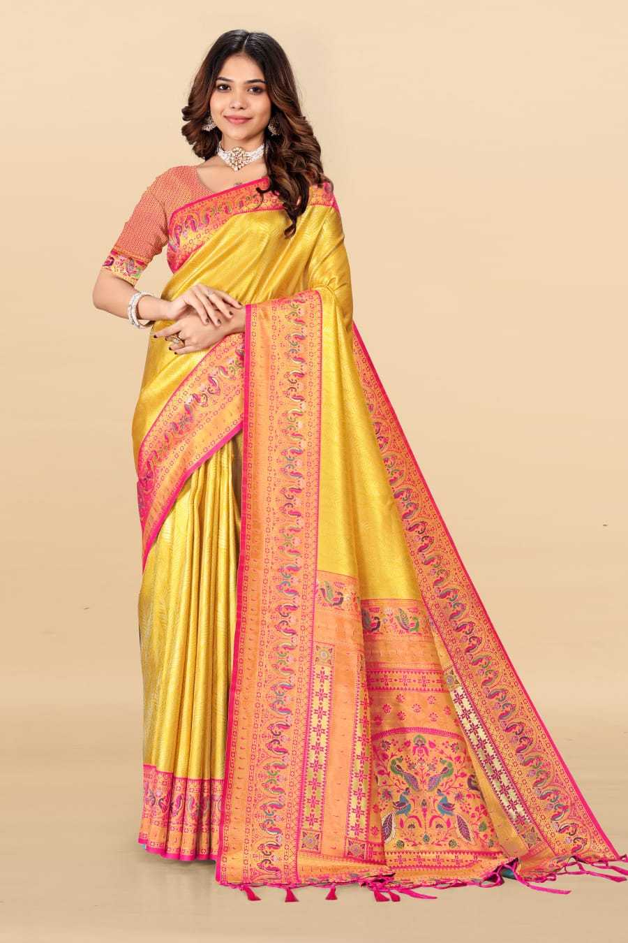 Pallavi Tissue Silk Paithani Saree