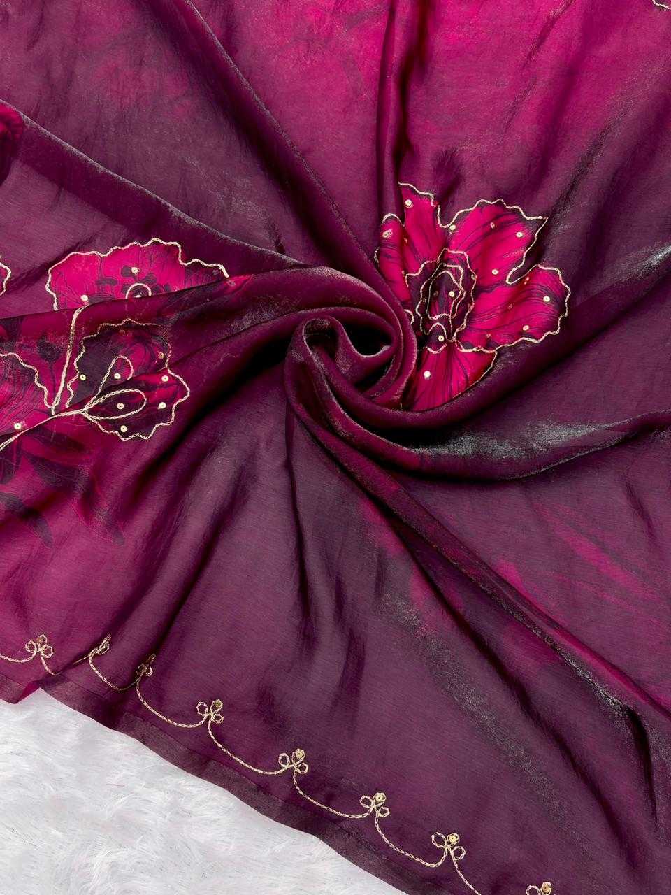 Roopkala Satin Silk Soft Saree