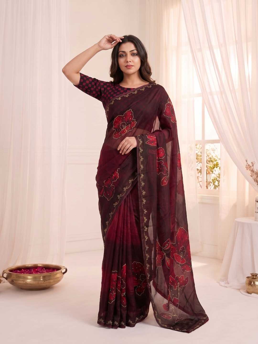 Satin Silk Soft Saree