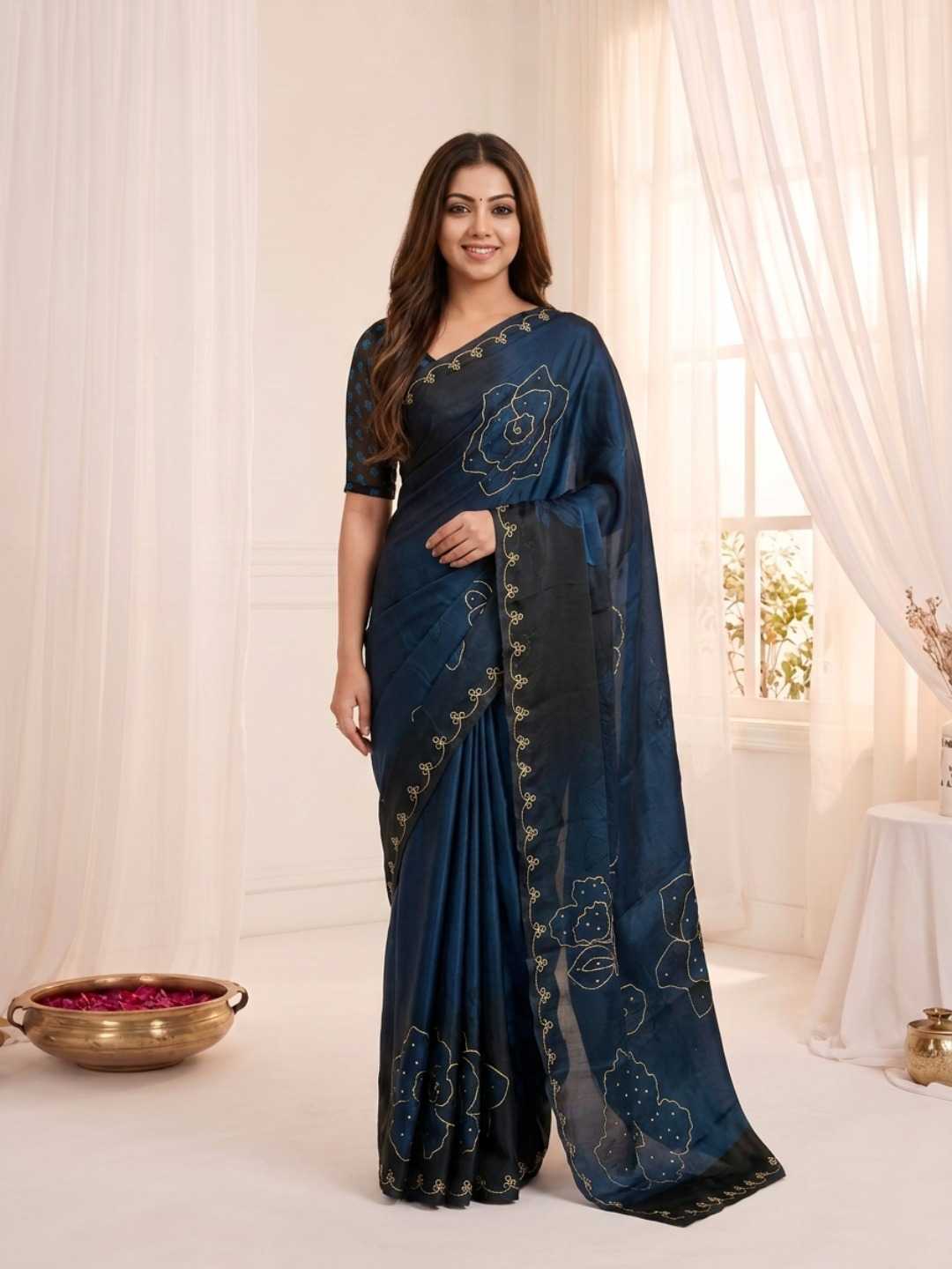 Satin Silk Soft Saree
