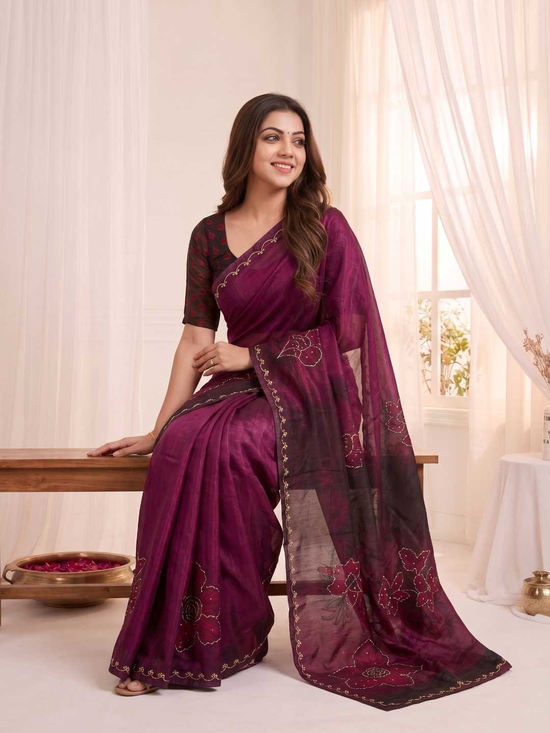Satin Silk Soft Saree