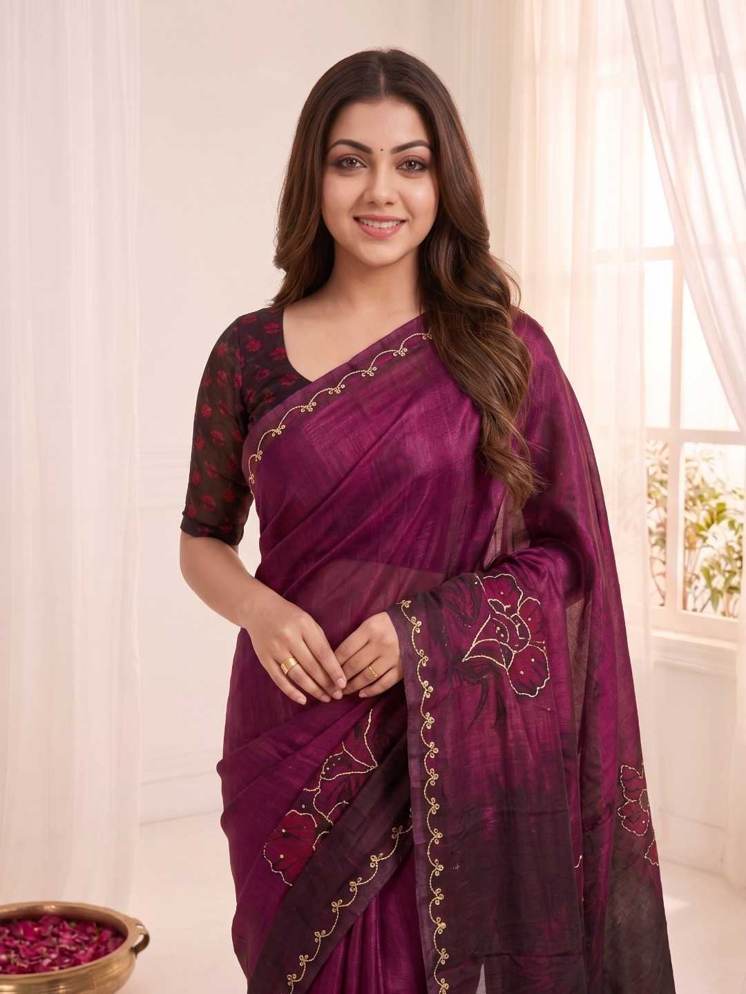 Satin Silk Soft Saree