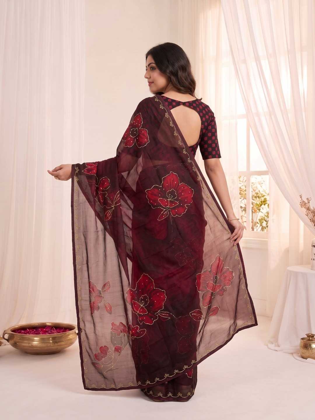Satin Silk Soft Saree