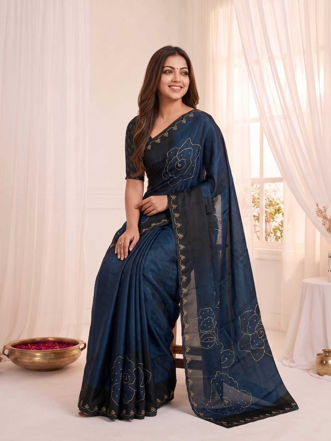 Satin Silk Soft Saree