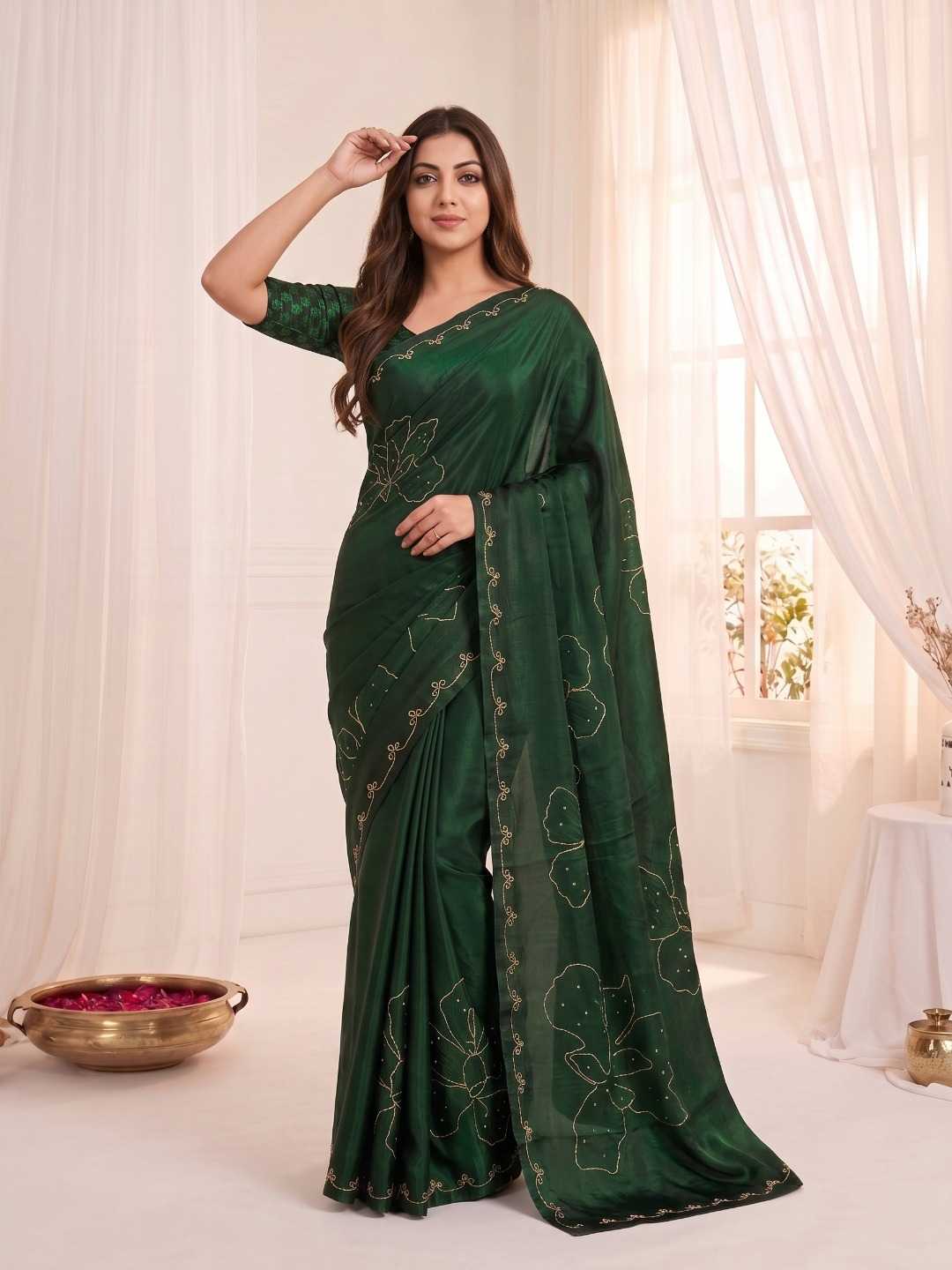 Satin Silk Soft Saree