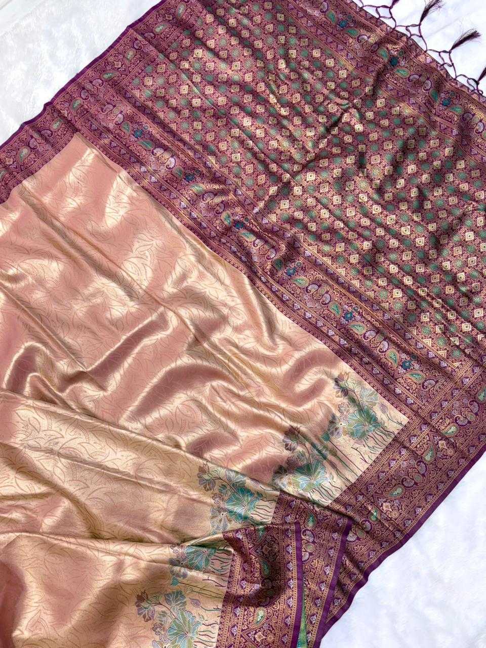 Sita Tissue Silk Soft Saree in Green
