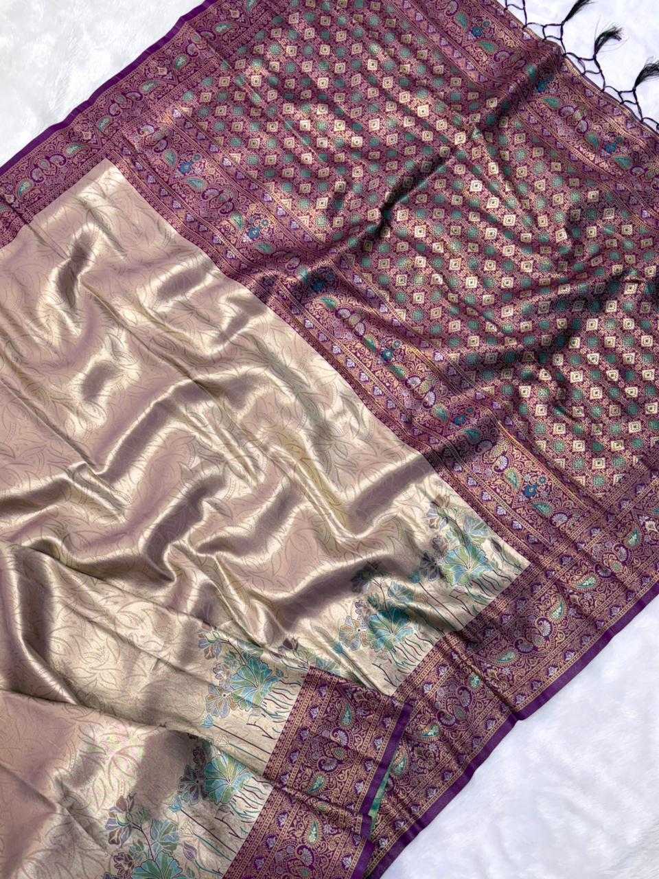 Sita Tissue Silk Soft Saree in Green