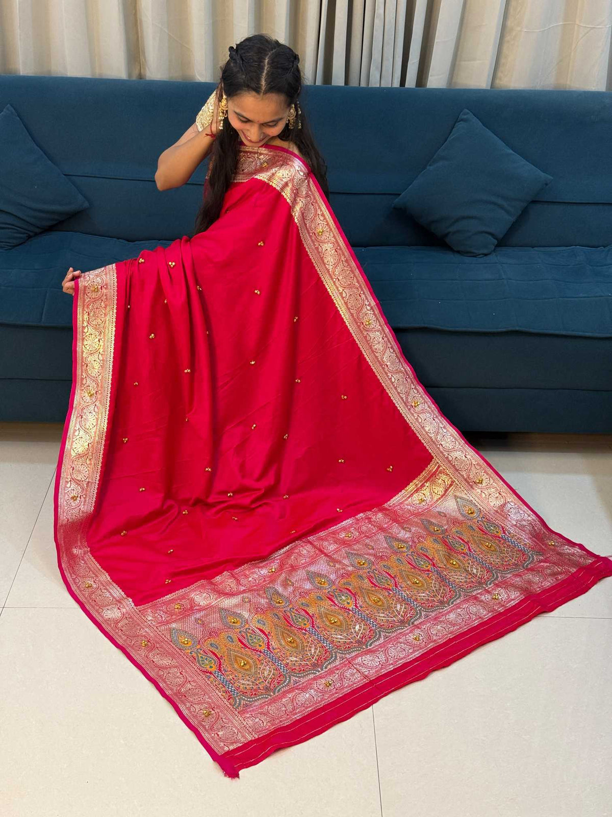Ahaana Japan Sartin Designer Saree