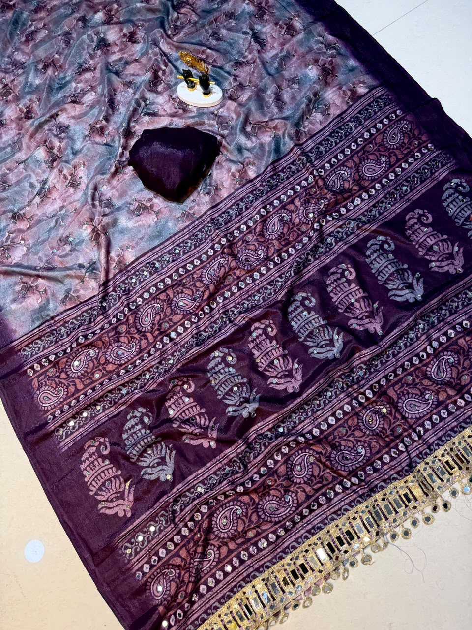 Ajarakh Premium Soft Silk Saree