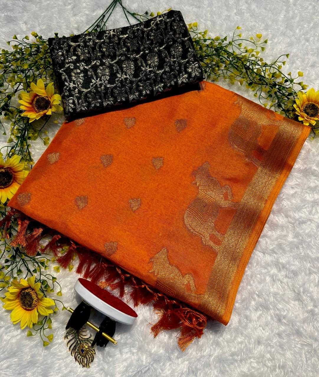 Anya Dola Silk Saree in Red