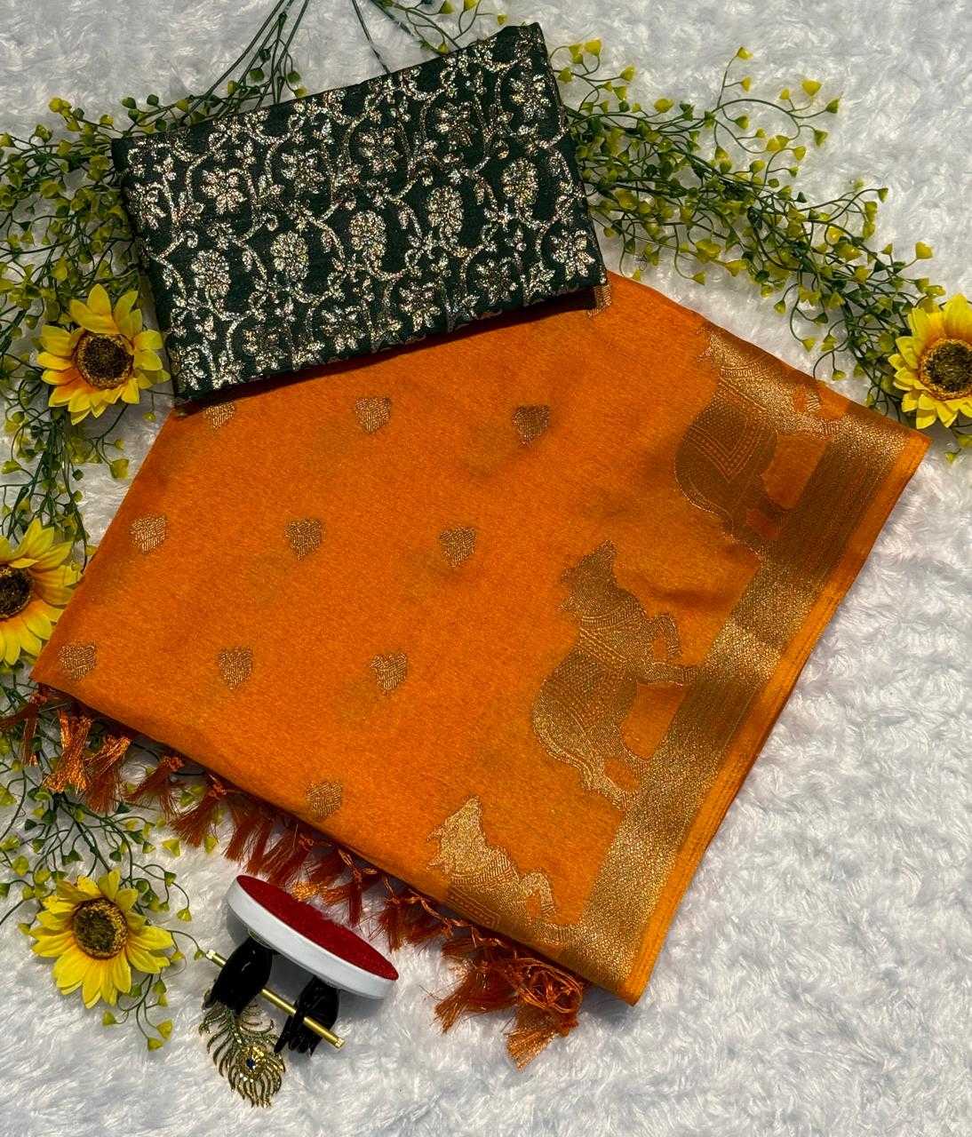 Anya Dola Silk Saree in Red