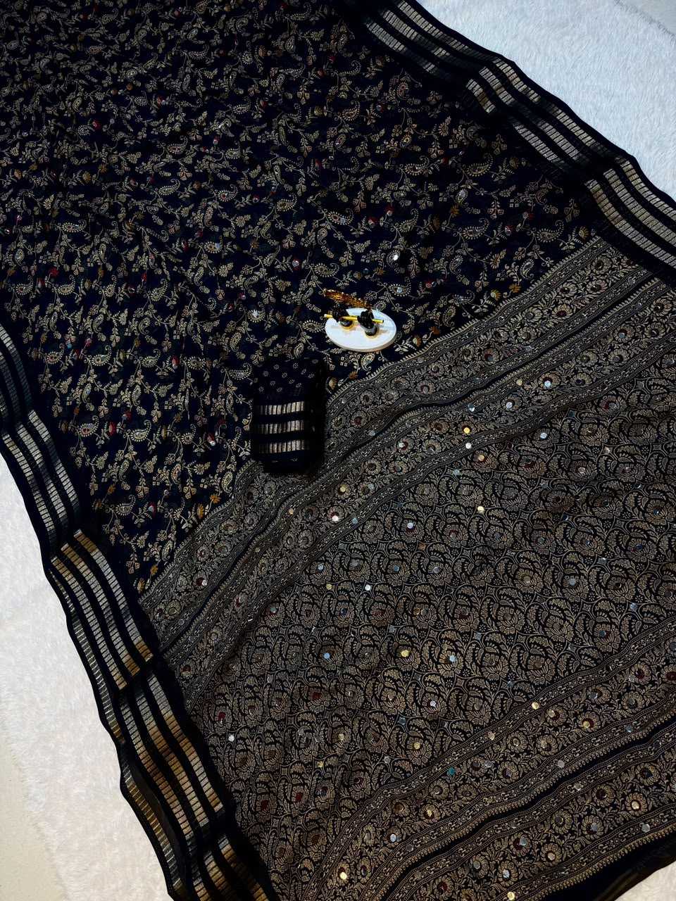 Manali Premium Georgette Designer Saree