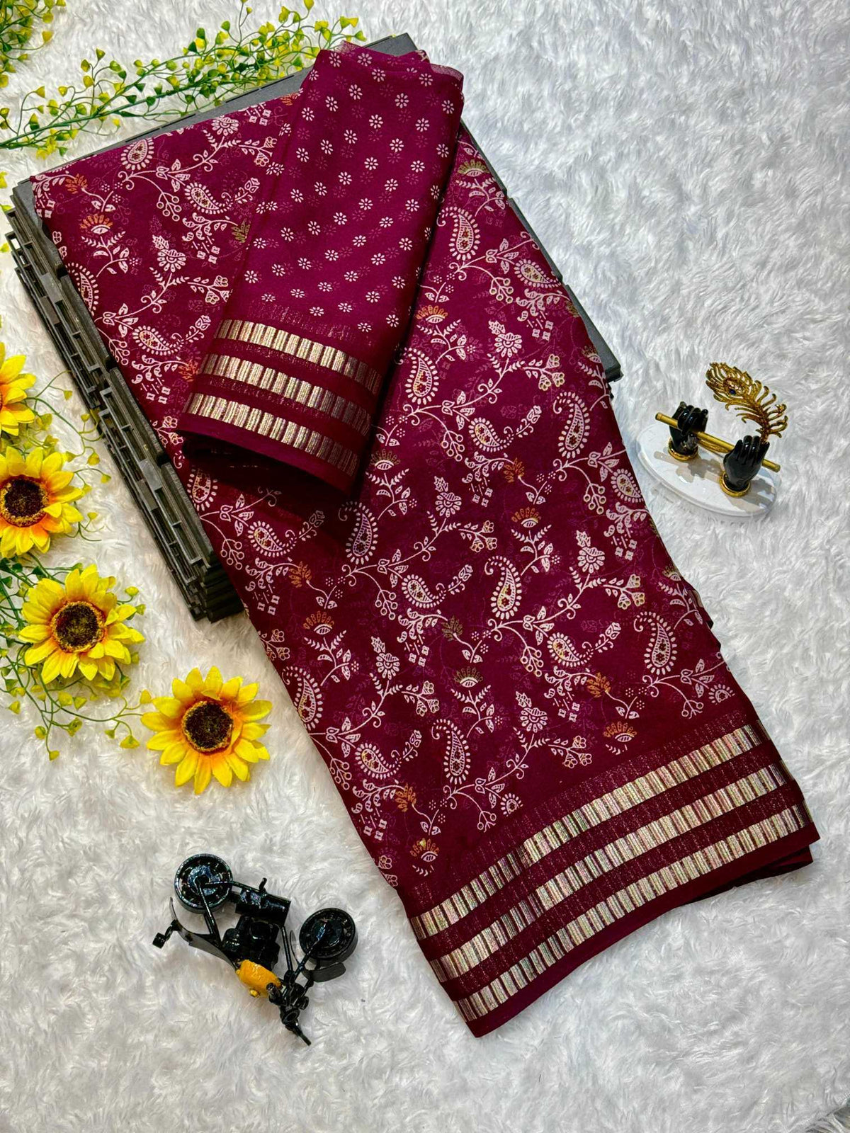 Manali Premium Georgette Printed Saree