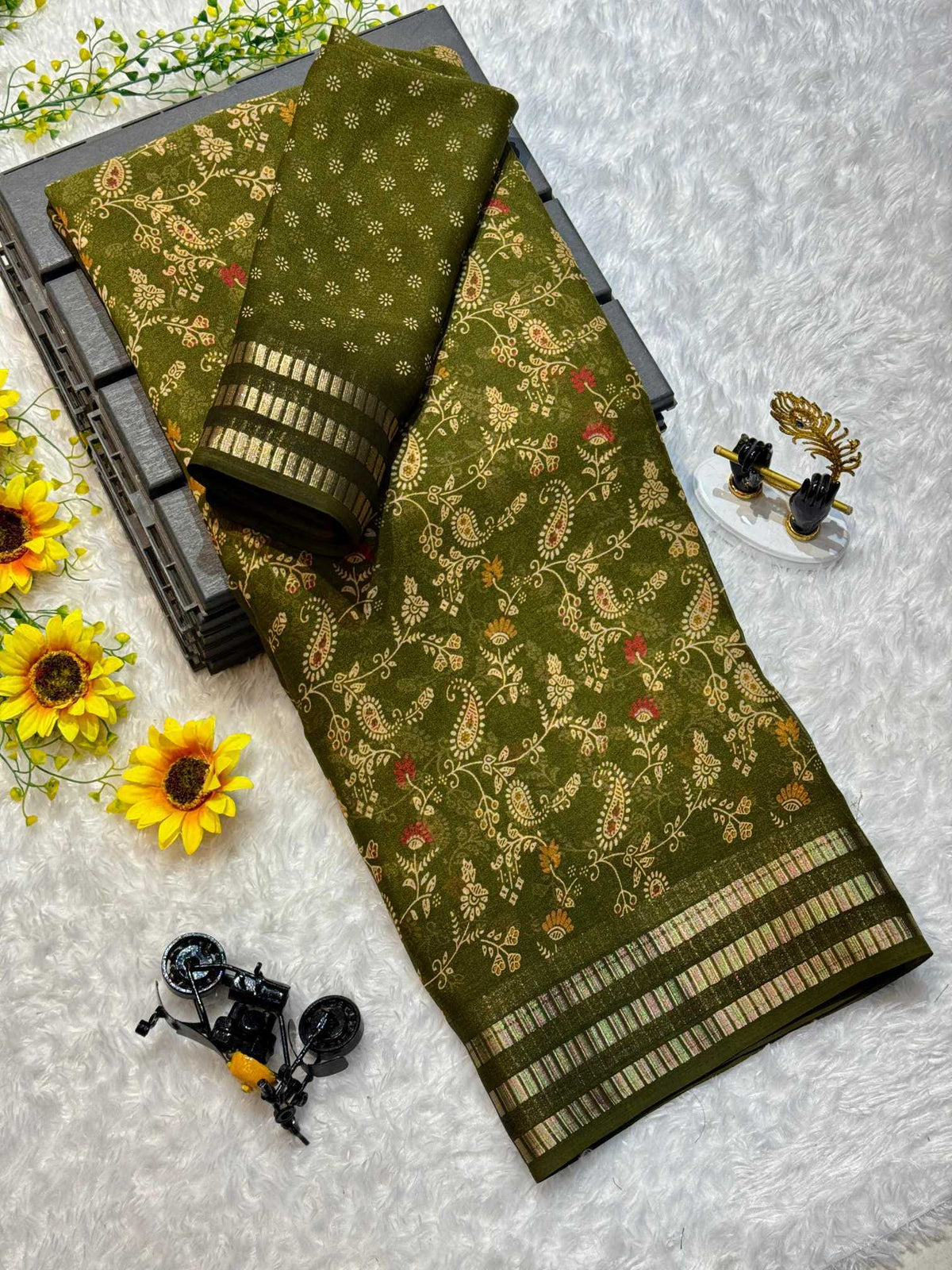 Manali Premium Georgette Printed Saree