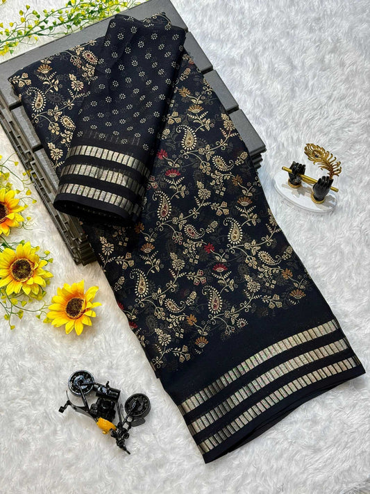 Manali Premium Georgette Printed Saree