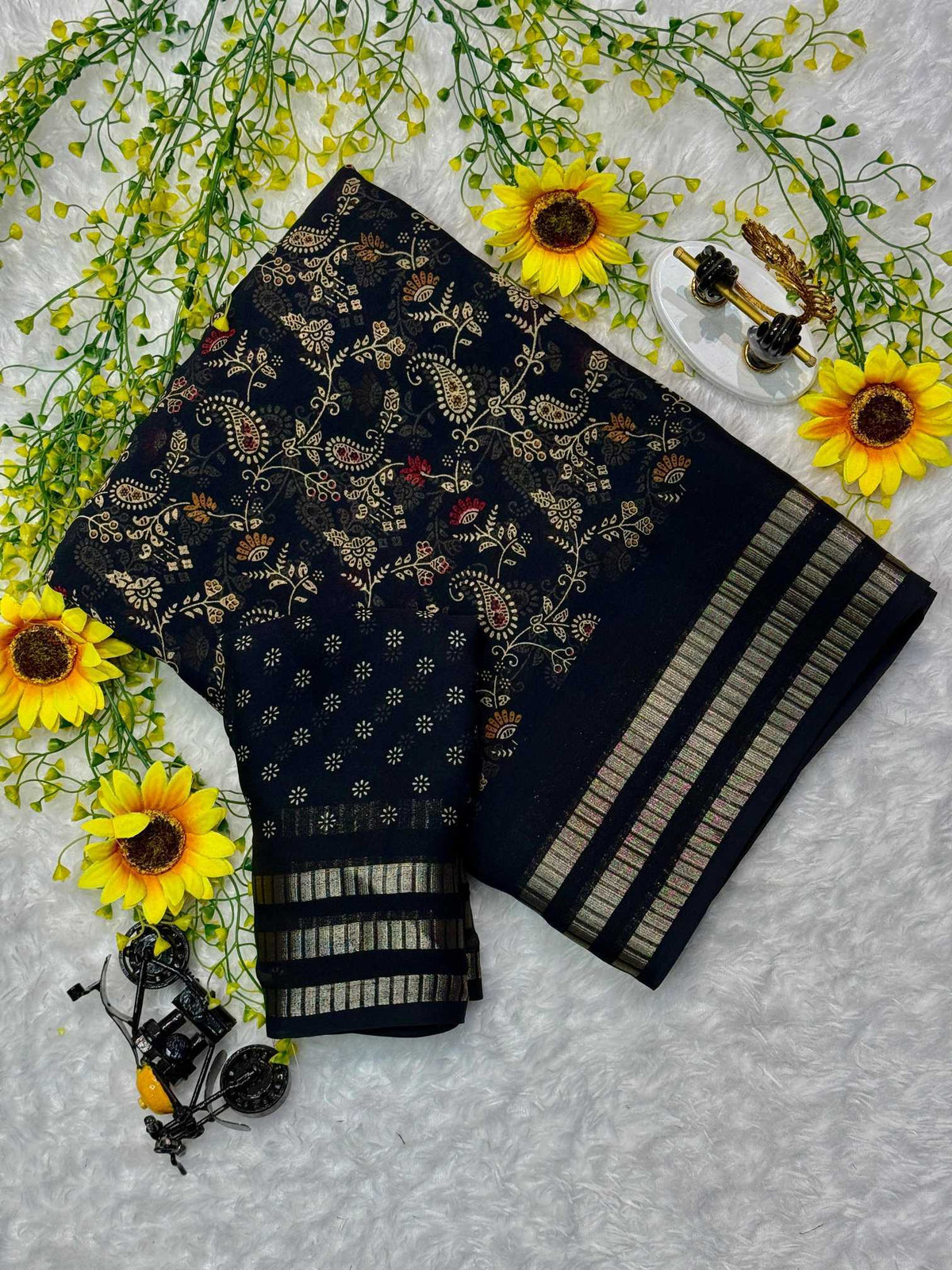 Manali Premium Georgette Printed Saree