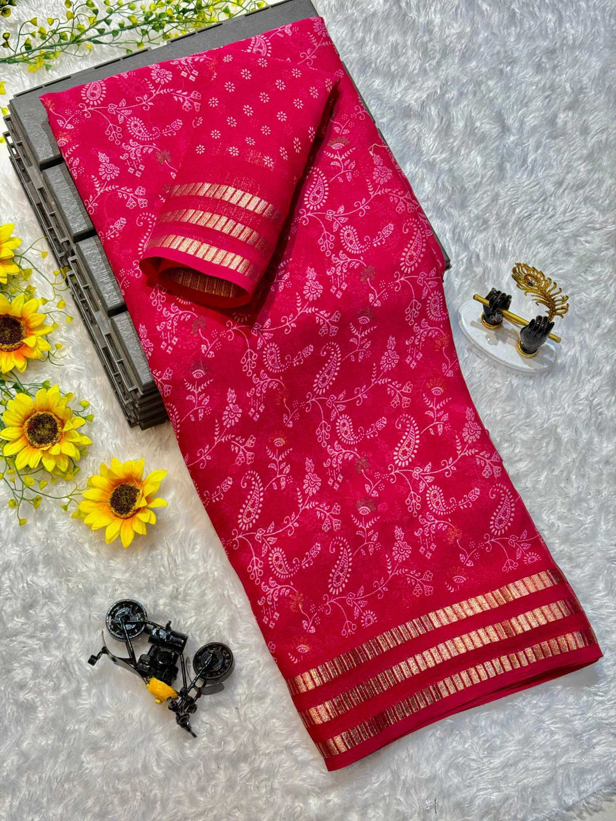 Manali Premium Georgette Printed Saree