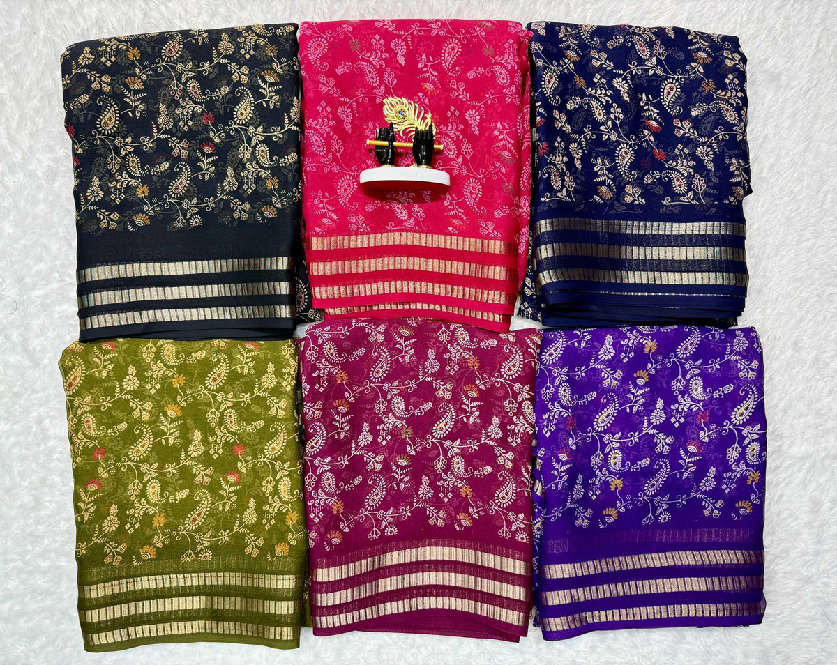 Manali Premium Georgette Printed Saree