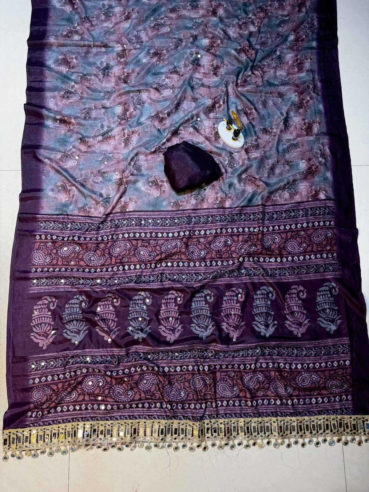 Thunder Pure Silk Soft Saree