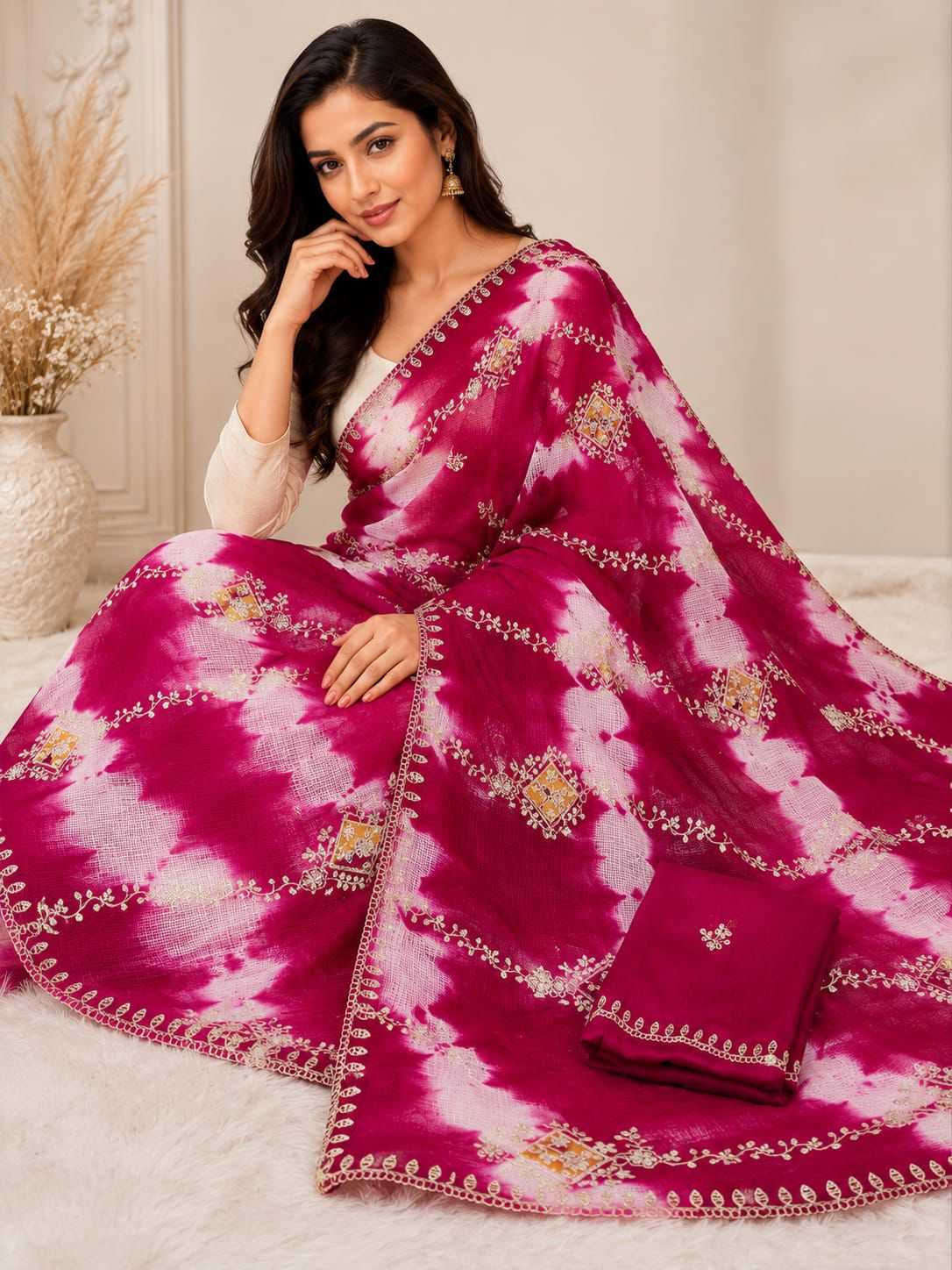 Soft Cotton Party Wear Saree